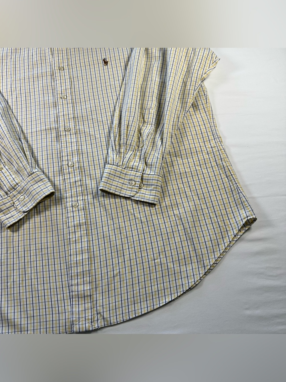 Ralph Lauren Classic Fit Shirt Mens XL 17 32/33 Plaid Multicolor Pony - Picture 3 of 12